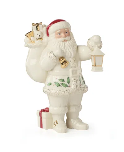 Lenox Santa With Lantern Figurine In Ivory