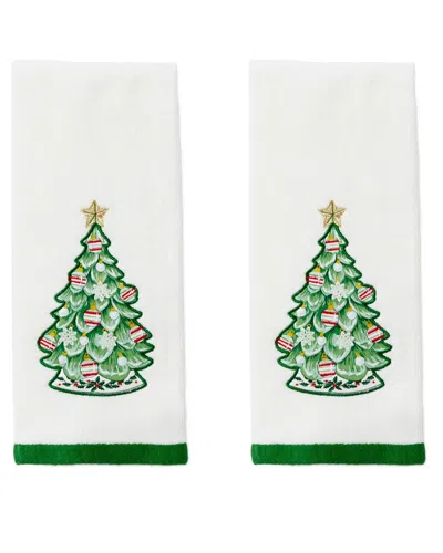 Lenox Set Of 2 Advent Tree Kitchen Towels