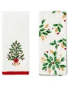 Lenox Set Of 2 Holiday Tree Kitchen Towels