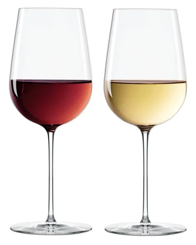 Lenox Set Of 2 Signature Series Cool Region Wine Glasses In Transparent