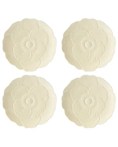 LENOX LENOX SET OF 4 BUTTERFLY MEADOW FLORAL ACCENT PLATES