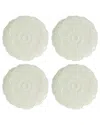 Lenox Set Of 4 Butterfly Meadow Floral Accent Plates