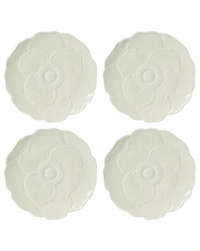 LENOX LENOX SET OF 4 BUTTERFLY MEADOW FLORAL ACCENT PLATES