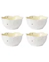Lenox Set Of 4 Butterfly Meadow Floral Dessert Bowls