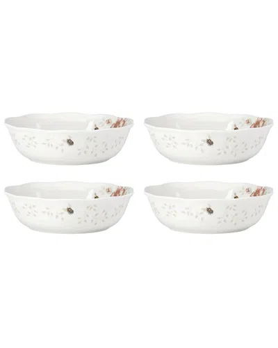 Lenox Set Of 4 Butterfly Meadow Soup Bowls In Multi
