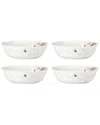 Lenox Butterfly Meadow Soup Bowls, Set Of 4 In White