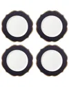 Lenox Contempo Luxe Black Accent Plates, Set Of 4