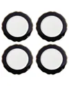 Lenox Contempo Luxe Black Accent Plates, Set Of 4