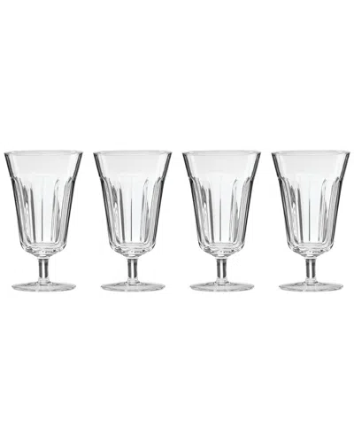Lenox Set Of 4 French Perle Tall Stem Glasses In Transparent