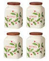 Lenox Holiday Cooking Spice Jars, Set Of 4 In White