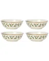Lenox Set Of 4 Holiday Dinnerware Place Setting Bowls In Multi