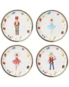 Lenox Set Of 4 Nutcracker Ballet Tidbit Plates, Assorted In Multi