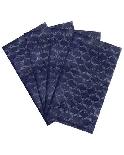Lenox Set Of 4 Olivia Napkins In Blue
