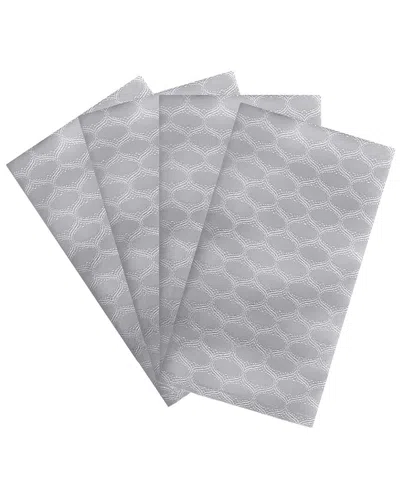 Lenox Set Of 4 Olivia Napkins In Gray