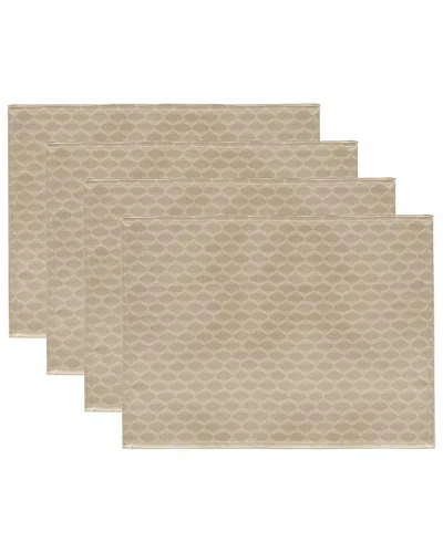 Lenox Set Of 4 Olivia Placemats In Neutral