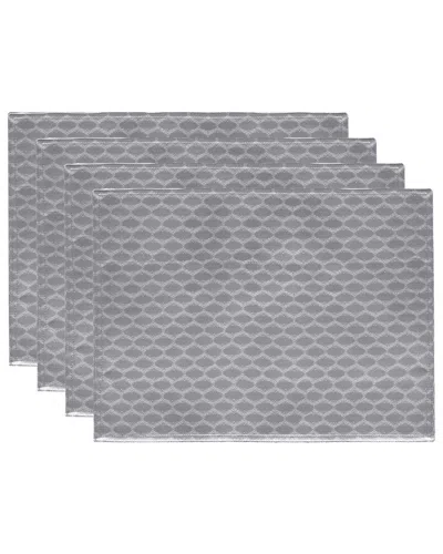 Lenox Set Of 4 Olivia Placemats In Gray