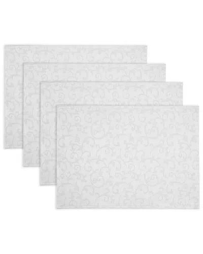 Lenox Set Of 4 Opal Innocence Placemats In White
