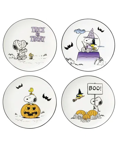 LENOX LENOX SET OF 4 THE GREAT PUMPKIN ASSORTED ACCENT PLATES