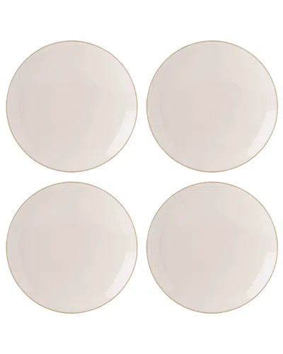 Lenox Set Of 4 Trianna Coupe Dinner Plates In Neutral
