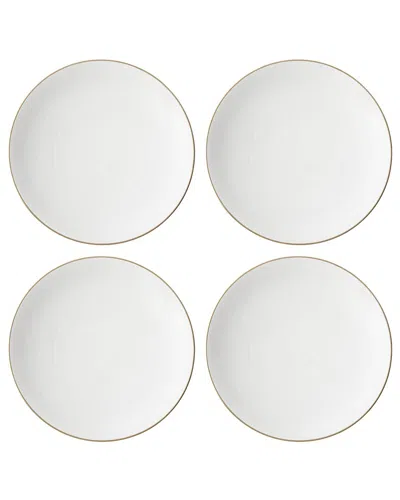 Lenox Set Of 4 Trianna Coupe Dinner Plates In White