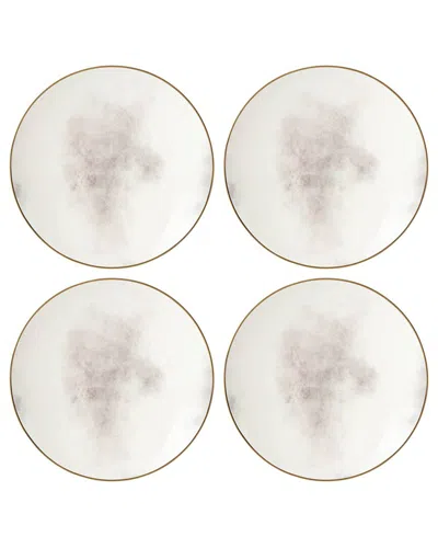 Lenox Set Of 4 Trianna Coupe Salad Plates In White