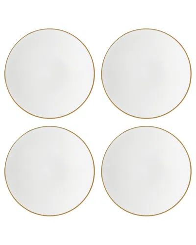 Lenox Set Of 4 Trianna Coupe Salad Plates In White