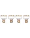 Lenox Tuscany Golden Frost Coupe Glasses, Set Of 4