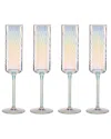 Lenox Tuscany Classics Iridescent Flutes, Set Of 4