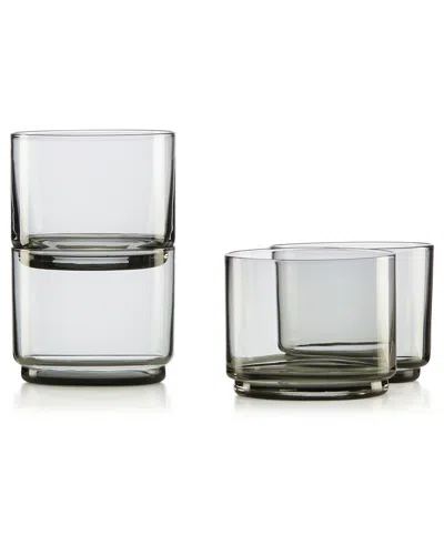 LENOX LENOX SET OF 4 TUSCANY CLASSICS STACKABLE SHORT GLASSES
