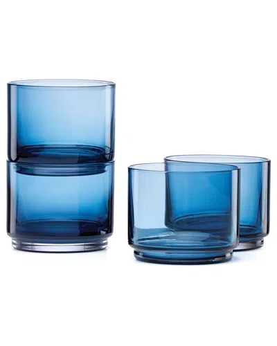 LENOX LENOX SET OF 4 TUSCANY CLASSICS STACKABLE SHORT GLASSES