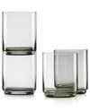 Lenox Tuscany Classics Smoke Stackable 4pc Tall Glasses