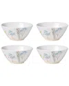 Lenox Set Of 4 Wildflowers All-purpose Bowls In White