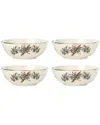 Lenox Winter Greetings Dinnerware Place Setting Bowls, Set Of 4 In White