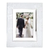 Lenox Silver Peony 5x7 Frame In White