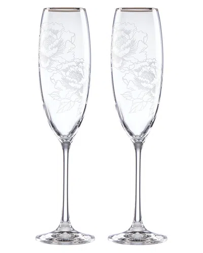 LENOX LENOX SILVER PEONY TOASTING FLUTE