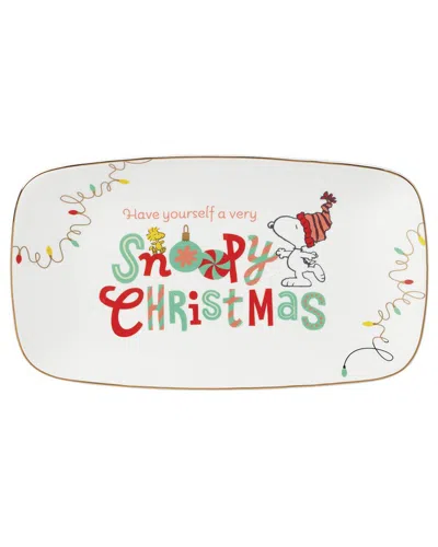 Lenox Snoopy Christmas Hors D'oeuvres Tray