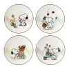 Lenox Snoopy Easter Peanuts Easter Snoopy 4-piece Accent Plates Set In Multi