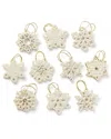 Lenox Snowflake 10pc Ornament Set In Multicolor