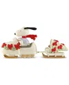 Lenox Snowmobiling Snoopy Figurine In No Color