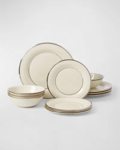 Lenox Solitaire 12-piece Dinnerware Set, Service For 4 In White