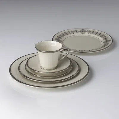 Lenox Solitaire Bone China 5 Piece Place Setting, Service For 1 In Ivory