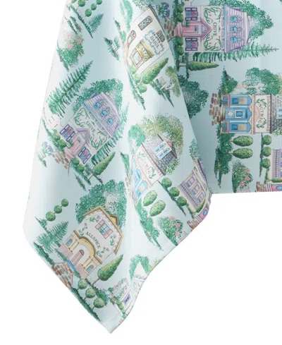 Lenox Spice Village Allover Tablecloth, 60" X 84" In Blue