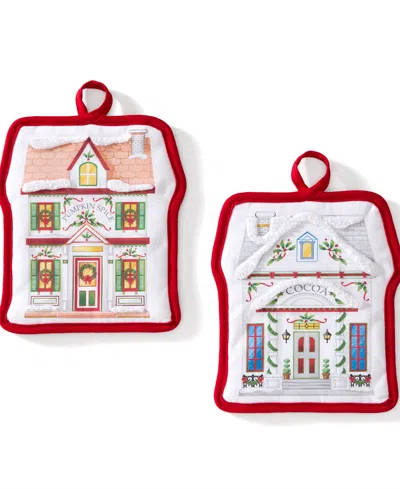 Lenox Spice Village Christmas Pot Holders, Set Of 2 In Multi