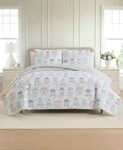 Lenox Spice Village Reversible 3-piece Quilt Set, Full/queen In Multi