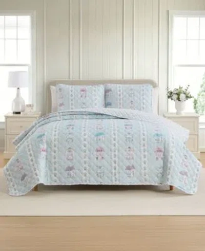 Lenox Spice Village Reversible Quilt Sets In Blue