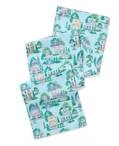 Lenox Spice Village Runner, 14" X 70" In Blue