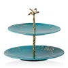 Lenox Sprig & Vine Two Tiered Server In Blue