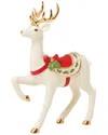 Lenox Standing Reindeer Figurine In White