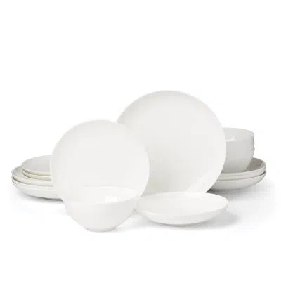 Lenox Studio 1414 Coupe I 16 Piece Dinnerware Set In White