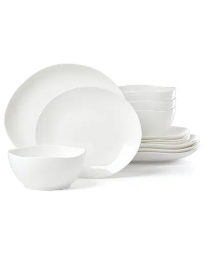 LENOX LENOX STUDIO 1414 CURVE 12PC DINNERWARE SET FOR 4
